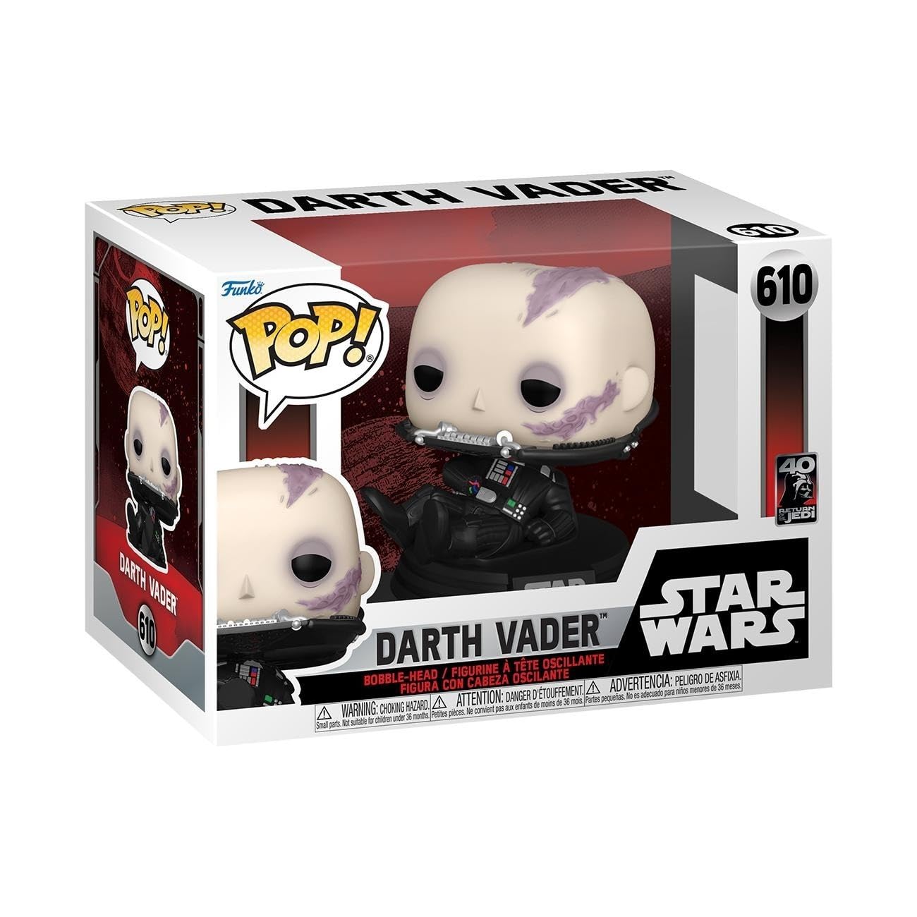 Funko Pop! Star Wars: Darth Vader Sin Máscara