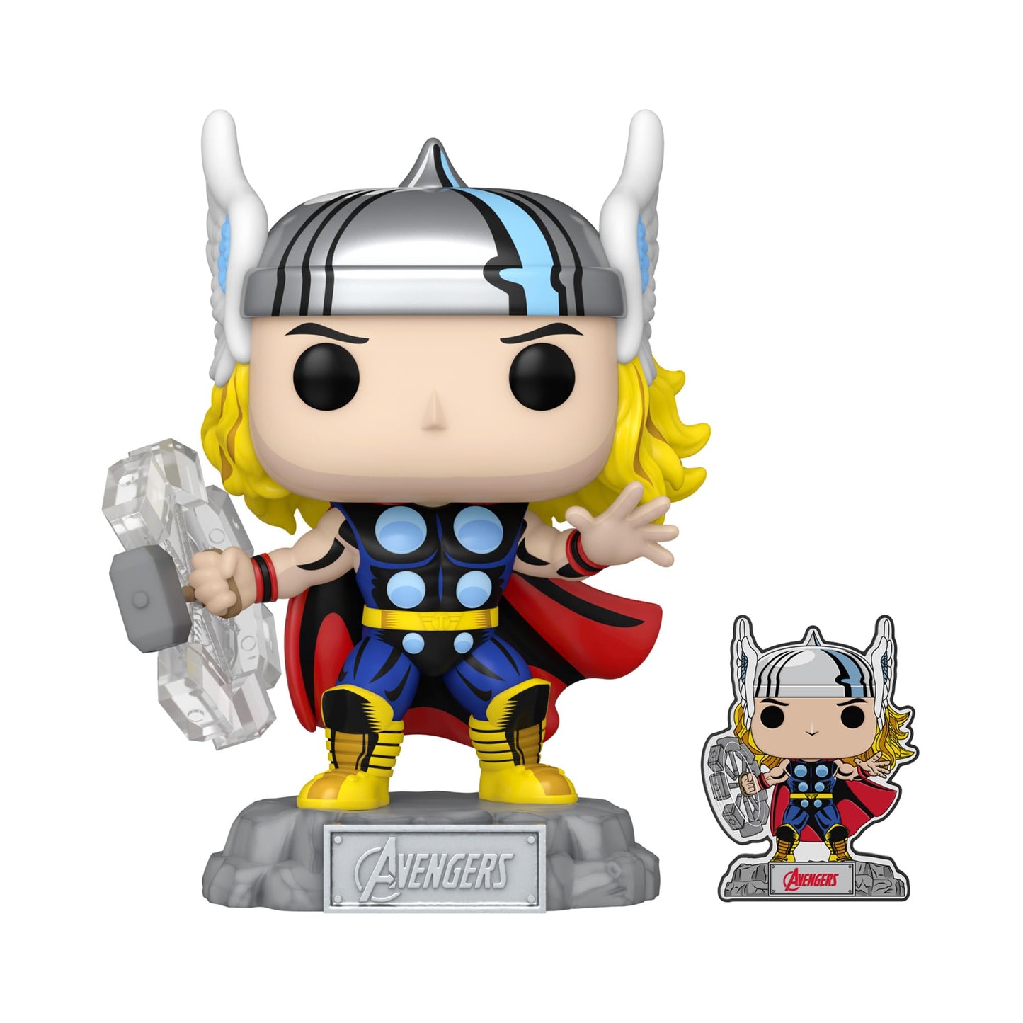 Funko Pop! Marvel: A60- Comic Thor with Enamel Pin - Marvel Comics - Cómics Marvel - Exclusiva Amazon - Figura de Vinilo Coleccionable - Idea de Regalo - Mercancia Oficial - Comic Books Fans