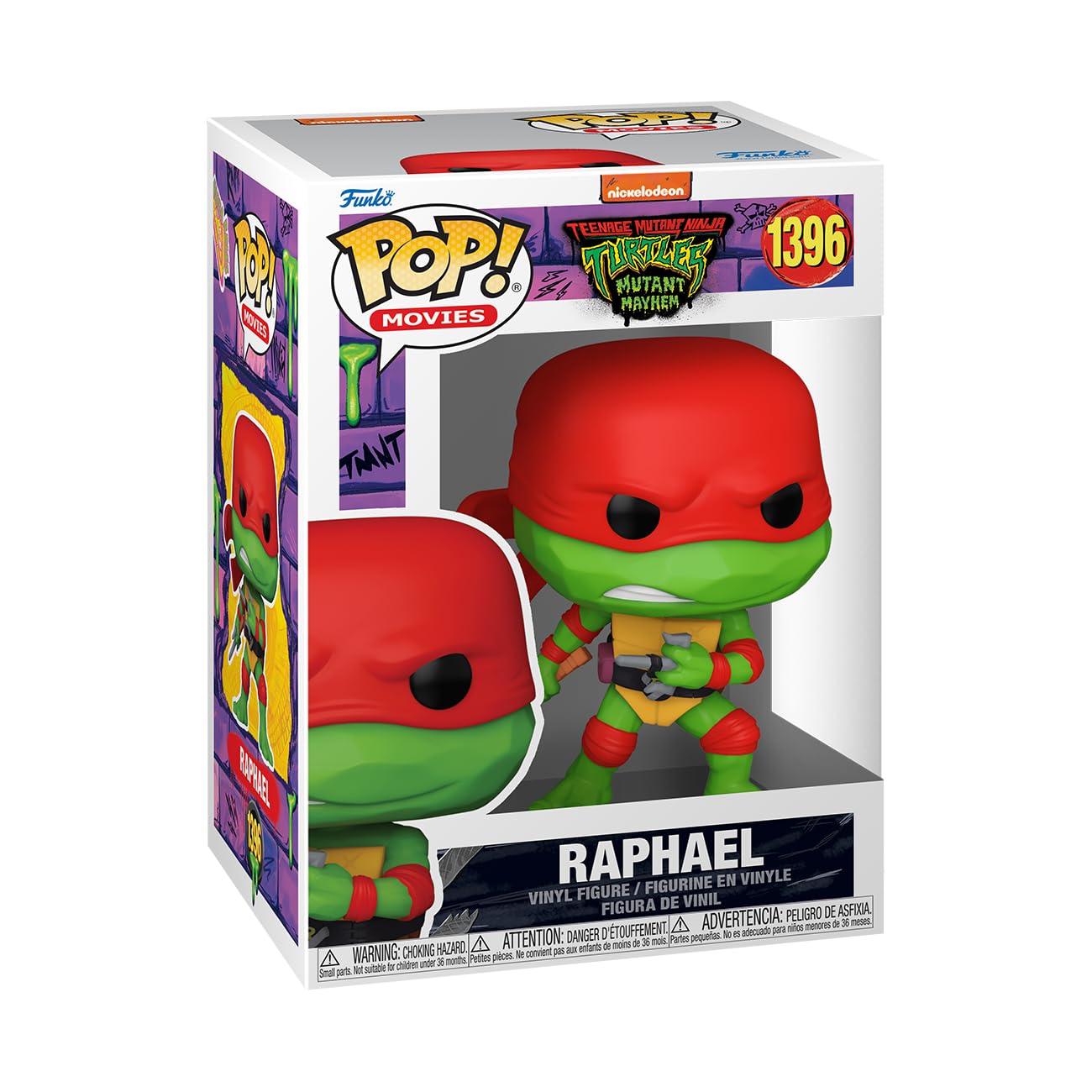 Funko Pop! Movies: Teenage Mutant Ninja Turtles - (Teenage Mutant Ninja Turtles (TMNT)) Raphael - Tortugas Ninja - Figura de Vinilo Coleccionable - Idea de Regalo - Mercancia Oficial