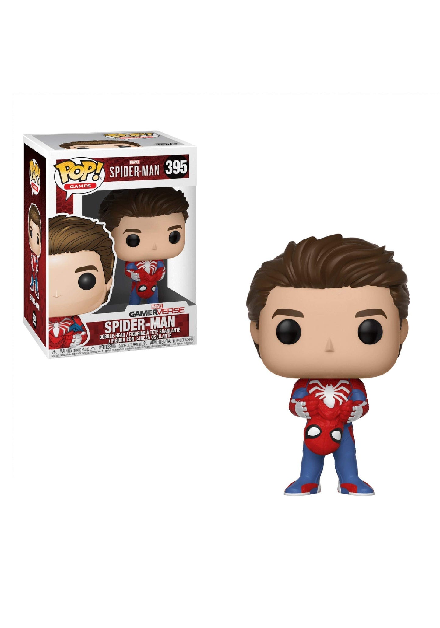 Funko Figure Pop Marvel Video Game Unmasked Spider Man , Multicolor