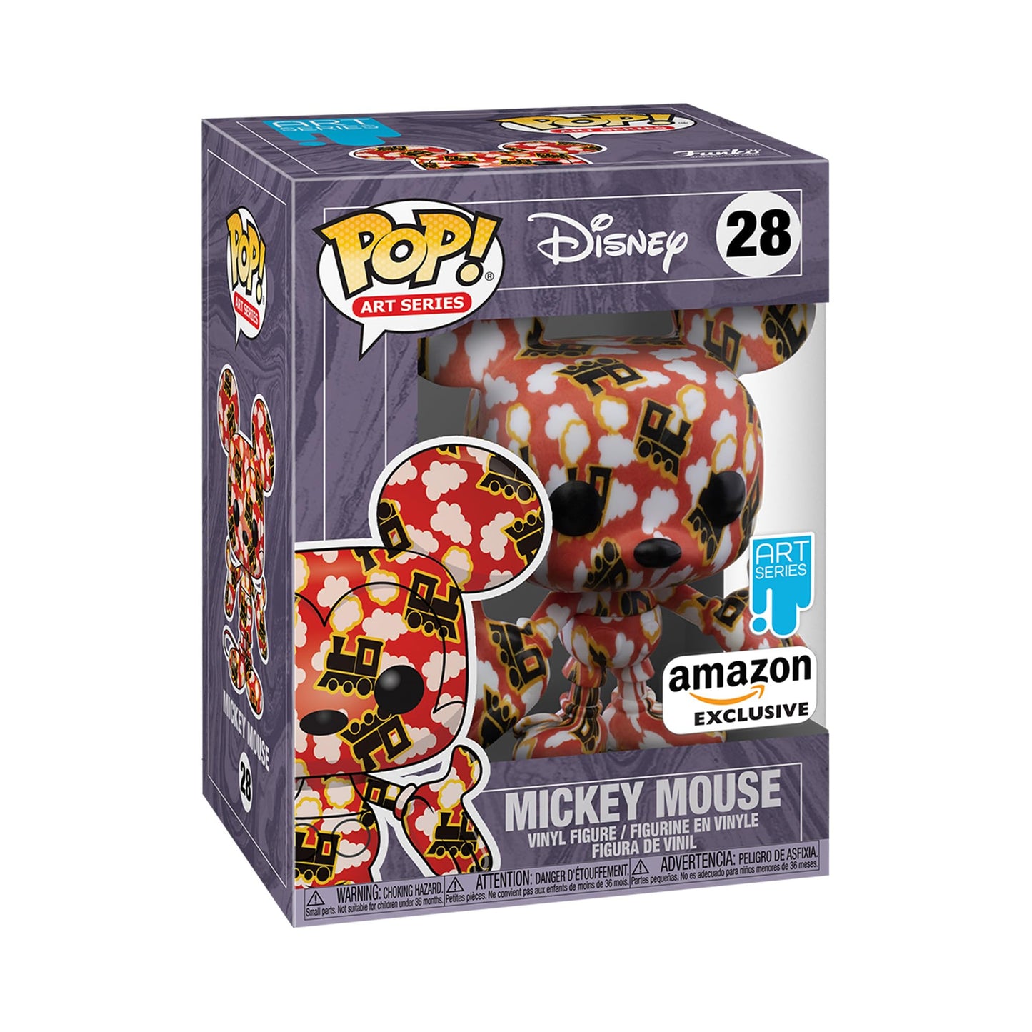 Funko Pop! Artist Series 2021- Disney Mickey Mouse - Disney Standard Characters - Exclusiva Amazon - Figura de Vinilo Coleccionable - Incluye Estuche Protector de Plástico - Idea de Regalo