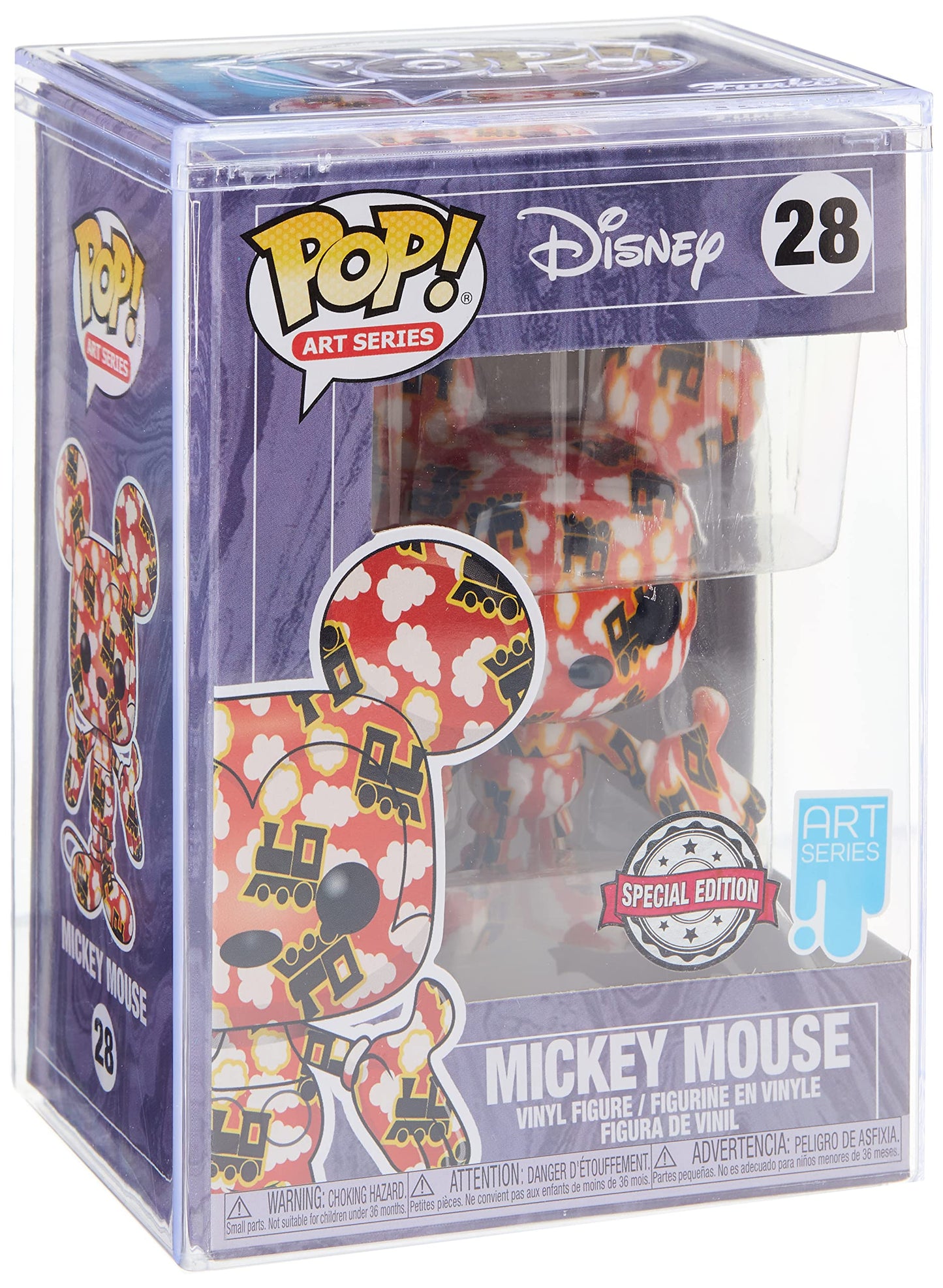 Funko Pop! Artist Series 2021- Disney Mickey Mouse - Disney Standard Characters - Exclusiva Amazon - Figura de Vinilo Coleccionable - Incluye Estuche Protector de Plástico - Idea de Regalo